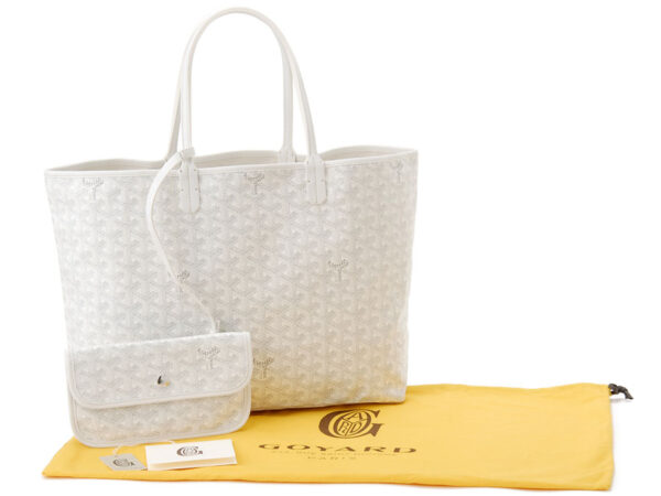 gy stlouis pm50 3 Goyard Saint Louis PM Tote Bag White