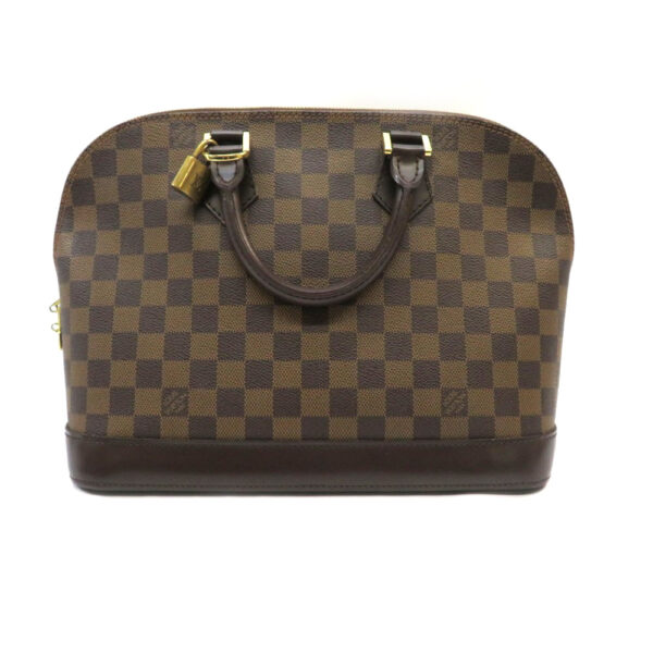 h2006524 2 Louis Vuitton Alma Handbag Damier Canvas Brown