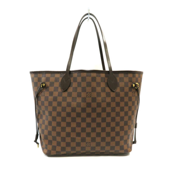 h2006526 2 Louis Vuitton Neverfull MM Tote Bag Damier Canvas Brown