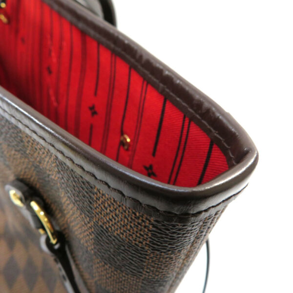 h2006526 7 Louis Vuitton Neverfull MM Tote Bag Damier Canvas Brown