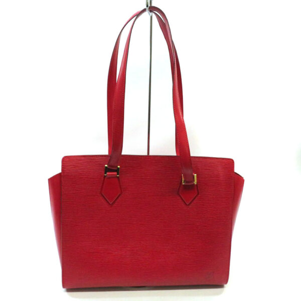 h2006983 1 Louis Vuitton Duplex Tote Bag Epi Leather Red