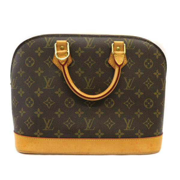 h2007008 2 Louis Vuitton Alma Handbag Monogram Canvas Brown