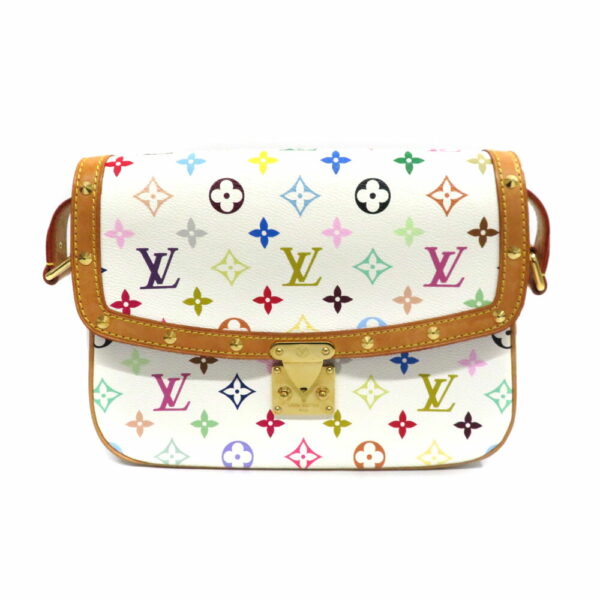 h21 8196 1 Louis Vuitton Sologne Monogram Multicolor Shoulder Bag Bronze White