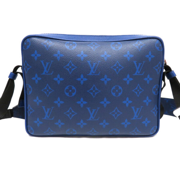 h210083202 Louis Vuitton Outdoor Messenger Bag Taigarama Leather Blue