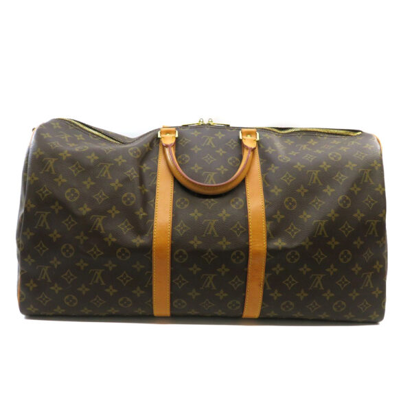 h2100848 1 Louis Vuitton Keepall Bandouliere 55 Bag Monogram Canvas Brown