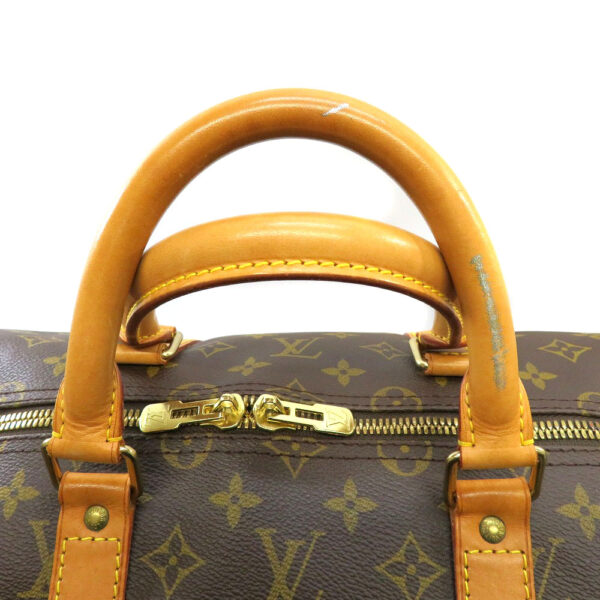 h2100848 14 Louis Vuitton Keepall Bandouliere 55 Bag Monogram Canvas Brown