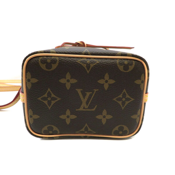 h2101308 4 Louis Vuitton Nano Noe Shoulder Bag Monogram Canvas Brown