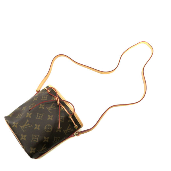 h2101308 7 Louis Vuitton Nano Noe Shoulder Bag Monogram Canvas Brown