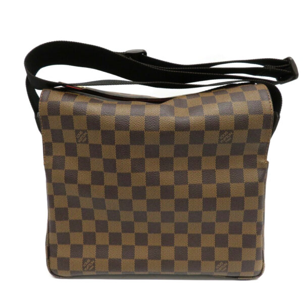 h2103038 2 Louis Vuitton Naviglio Shoulder Bag Damier Canvas Brown