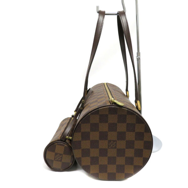 h2103817 3 Louis Vuitton Papillon Handbag Damier Canvas Brown