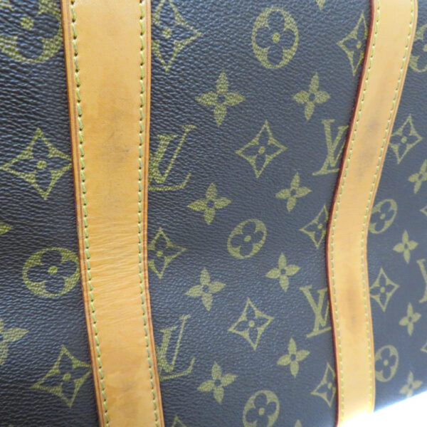 h2104377 14 Louis Vuitton Keepall 45 Bag Monogram Canvas Brown