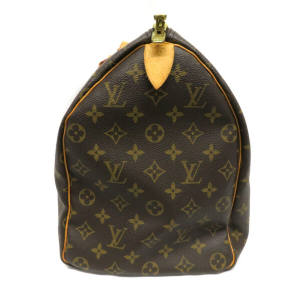 h2104377 3 Louis Vuitton Keepall 45 Bag Monogram Canvas Brown