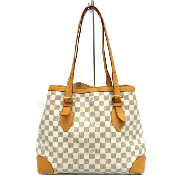 h2104880 3 Louis Vuitton Hampstead MM Damier Azur Tote Bag