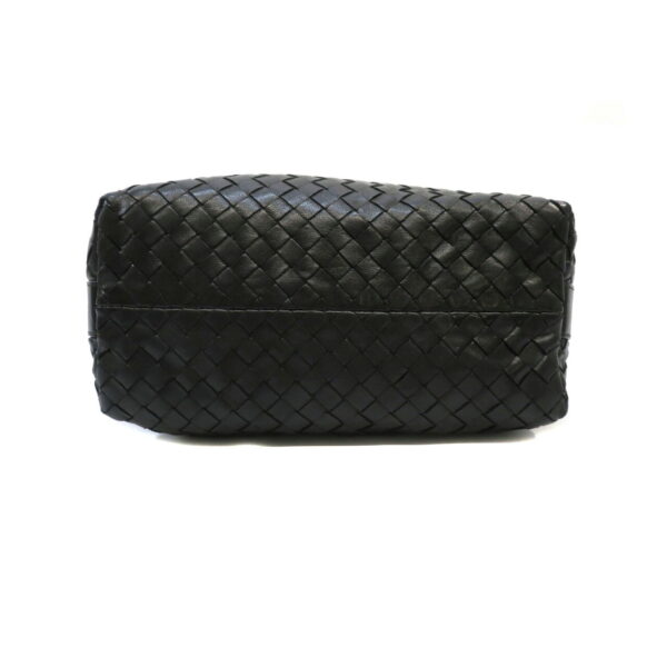 h210500806 Bottega Veneta Pouch Intrecciato Leather Black