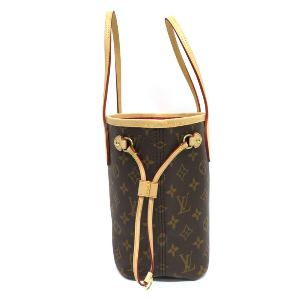 h2105147 3 Louis Vuitton Neverfull PM Tote Bag Monogram Canvas Brown Pink