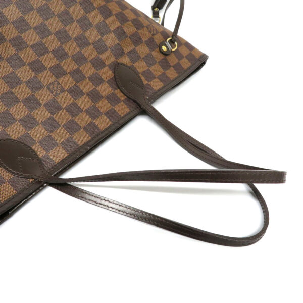 h2105755 9 Louis Vuitton Neverfull MM Damier Ebene Tote Bag Brown