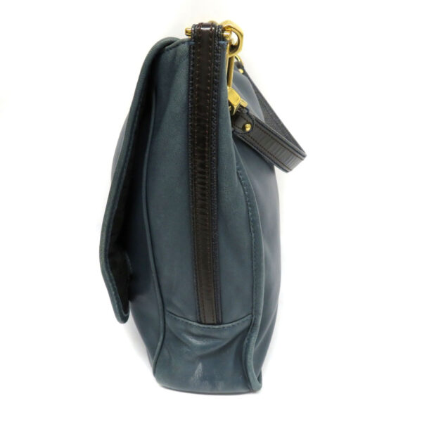 h2105787 3 Loewe Maia Shoulder Bag Leather Blue Green