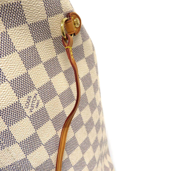 h2106034 11 Louis Vuitton Neverfull GM Tote Bag Damier Azur White