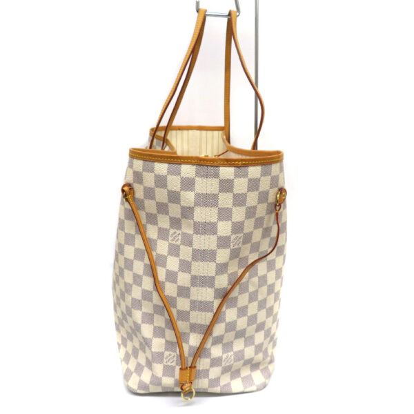 h2106034 3 Louis Vuitton Neverfull GM Tote Bag Damier Azur White