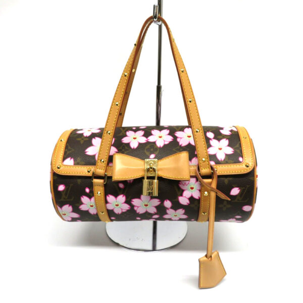 h2106636 1 Louis Vuitton Papillon GM Monogram Cherry Blossom Handbag