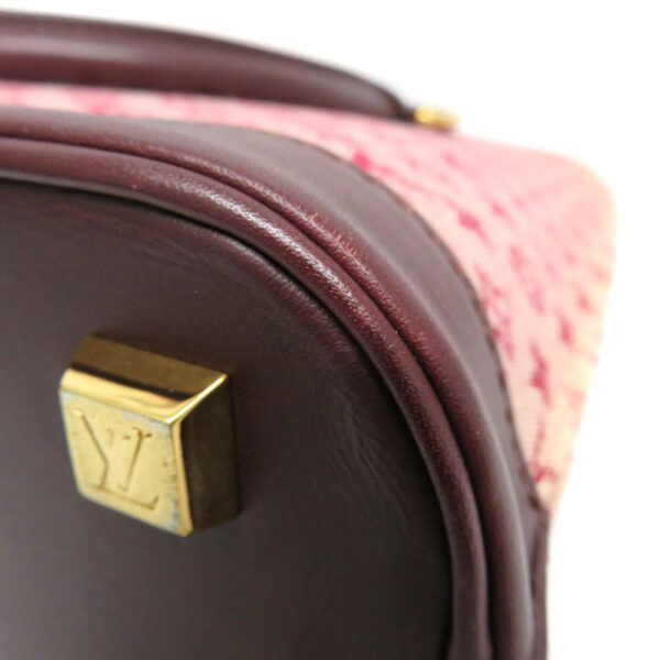 h2201805 5 Louis Vuitton Alma Monogram Mini Handbag Slise Cherry Red