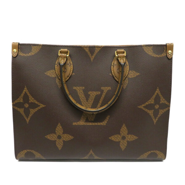 h2201867 1 Louis Vuitton On the Go MM Giant Monogram Reverse Tote Bag