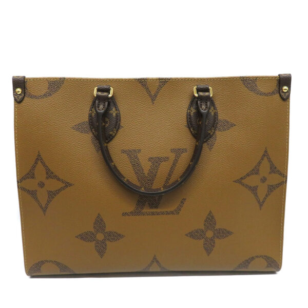 h2201867 2 Louis Vuitton On the Go MM Giant Monogram Reverse Tote Bag