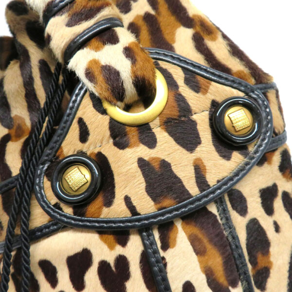 h2202266 11 Fendi Drawstring Bag Haraco Leather Leopard Pattern