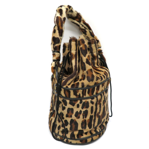 h2202266 3 Fendi Drawstring Bag Haraco Leather Leopard Pattern