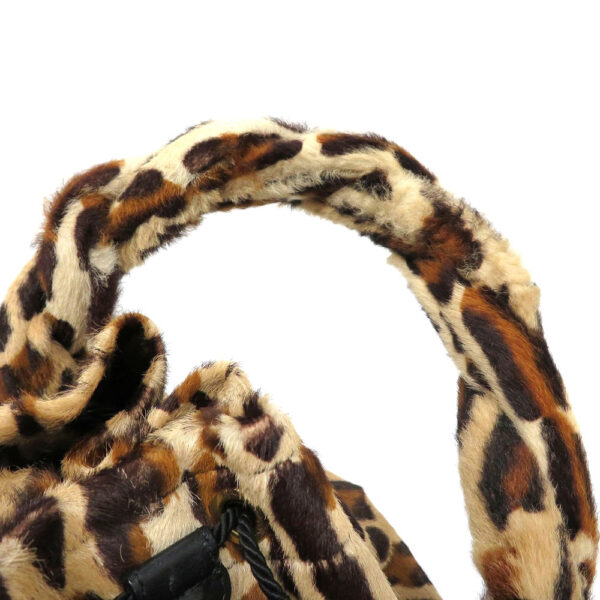 h2202266 9 Fendi Drawstring Bag Haraco Leather Leopard Pattern