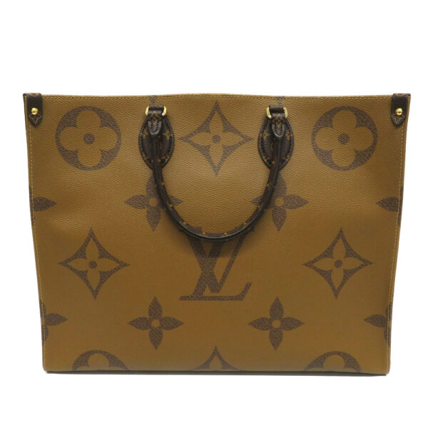 h2202400 2 Louis Vuitton On the Go GM Giant Monogram Reverse Tote Bag Brown