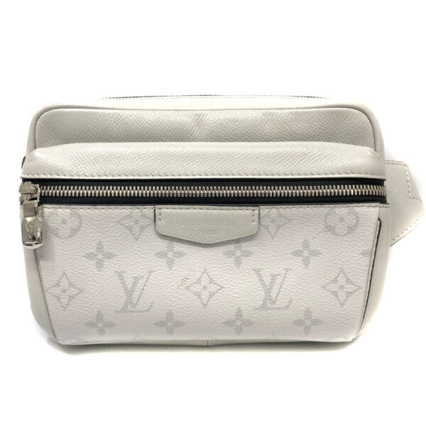 h2202430 1 Louis Vuitton Bum Bag Taigarama Monogram Taiga Shoulder Bag White