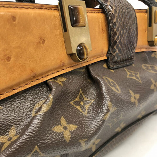 h2202896 19 Louis Vuitton Dora Monogram Exotic Leather Handbag