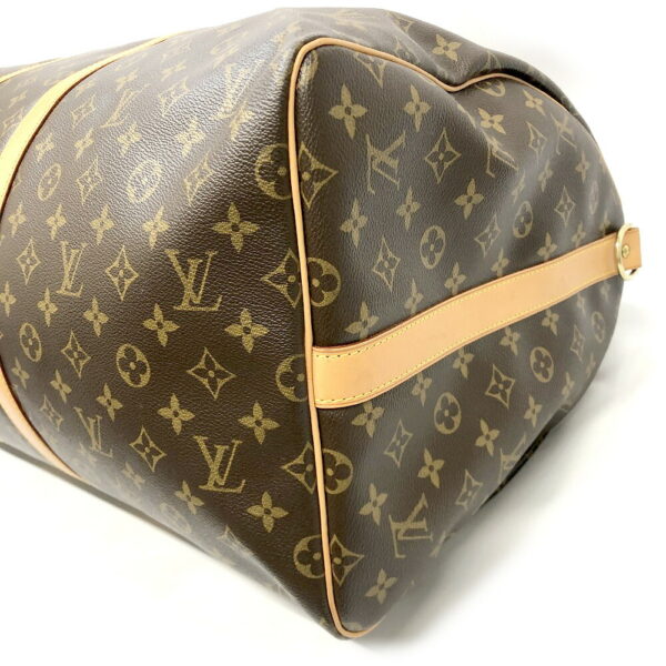 h2203265 10 Louis Vuitton Keepall Bandouliere 55 Monogram Bag Brown