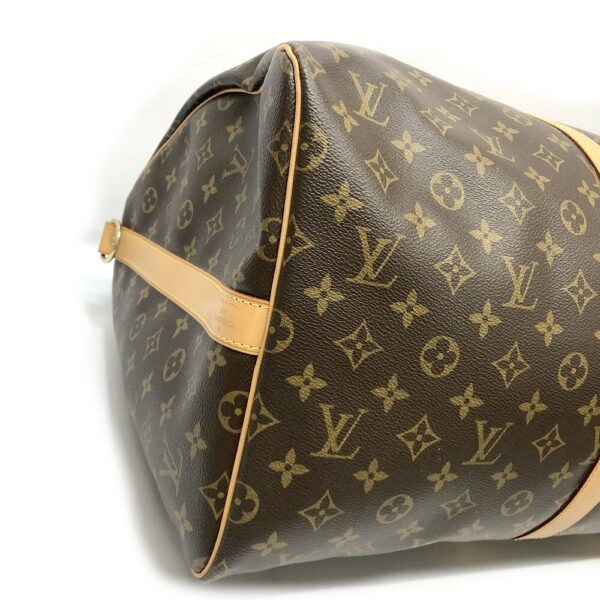 h2203265 11 Louis Vuitton Keepall Bandouliere 55 Monogram Bag Brown