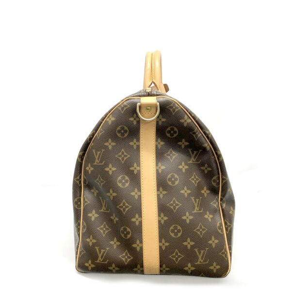 h2203265 2 Louis Vuitton Keepall Bandouliere 55 Monogram Bag Brown