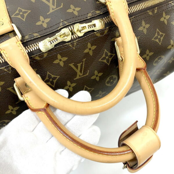 h2203265 6 Louis Vuitton Keepall Bandouliere 55 Monogram Bag Brown