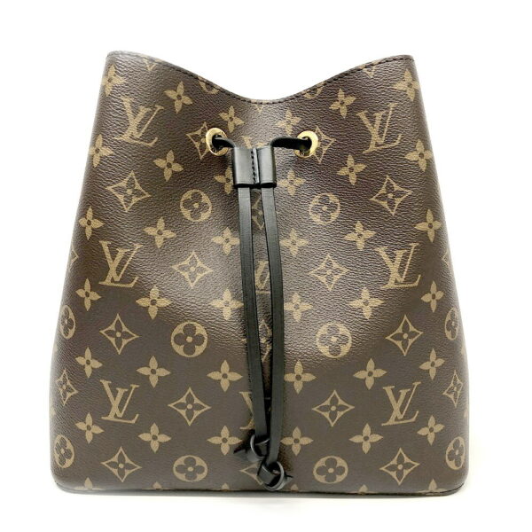 h2203589 2 Louis Vuitton Neo Noe Monogram Shoulder Bag Brown