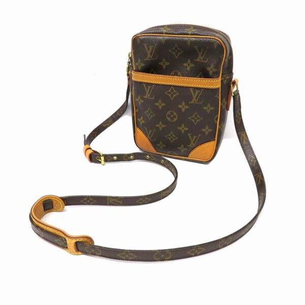 h22036170 Louis Vuitton Danube Monogram Shoulder Bag Brown