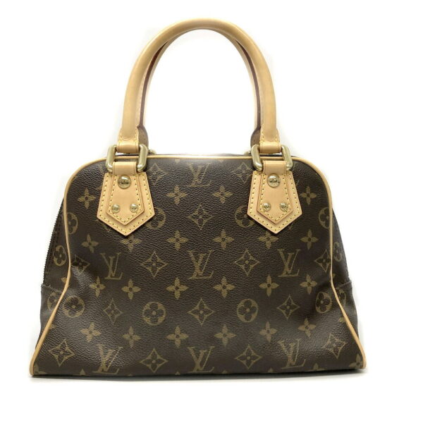 h2203860 3 Louis Vuitton Manhattan PM Monogram Handbag Brown