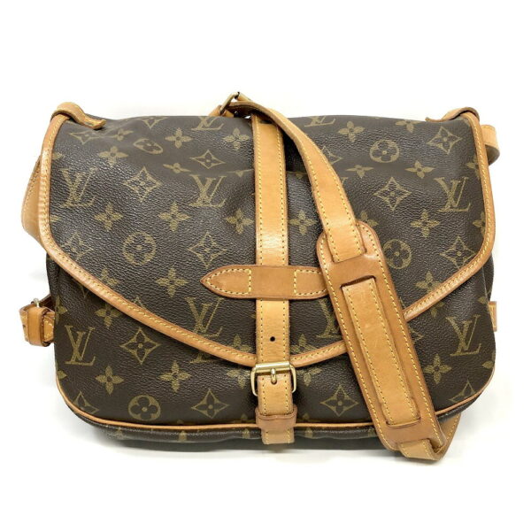 h2204186 1 Louis Vuitton Saumur 30 Monogram Shoulder Bag Brown