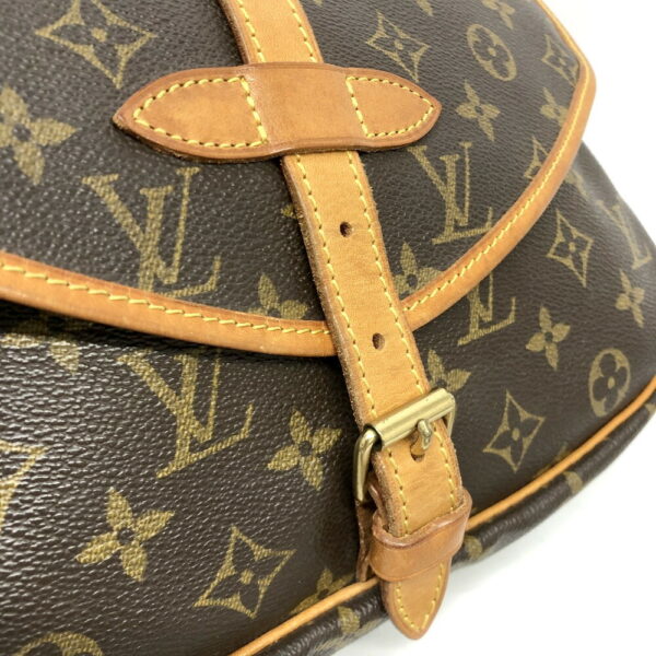 h2204186 14 Louis Vuitton Saumur 30 Monogram Shoulder Bag Brown