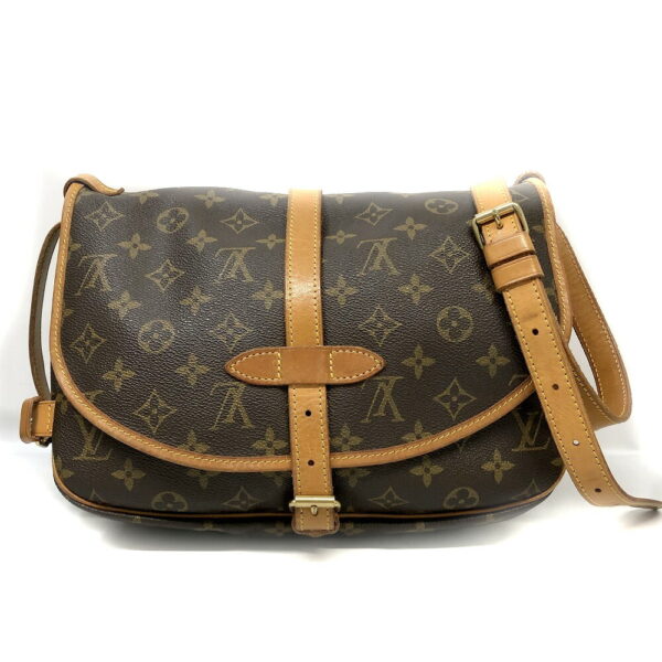 h2204186 3 Louis Vuitton Saumur 30 Monogram Shoulder Bag Brown