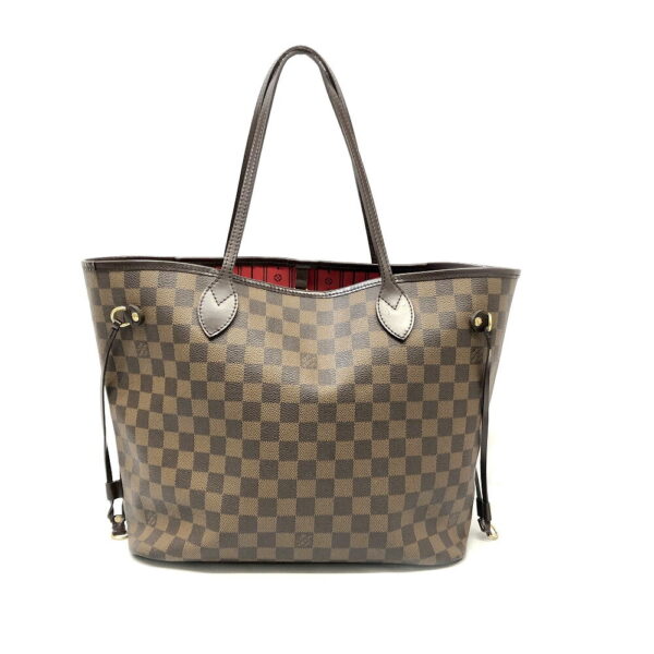 h2204377 1 Louis Vuitton Neverfull MM Damier Ebene Tote Bag Brown