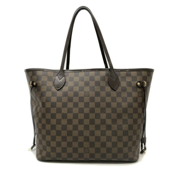 h2204377 3 Louis Vuitton Neverfull MM Damier Ebene Tote Bag Brown