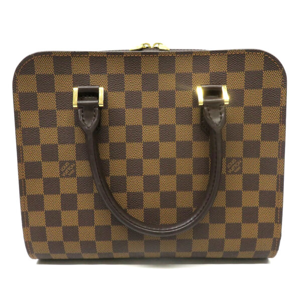 h2205176 1 Louis Vuitton Triana Damier Ebene Handbag Brown