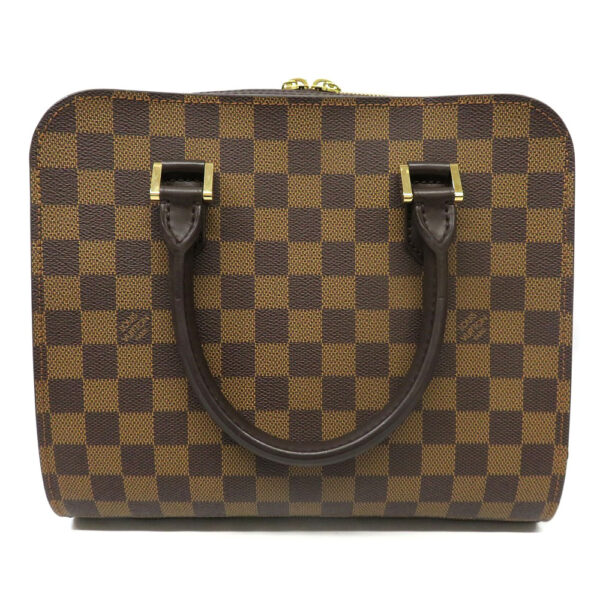 h2205176 2 Louis Vuitton Triana Damier Ebene Handbag Brown