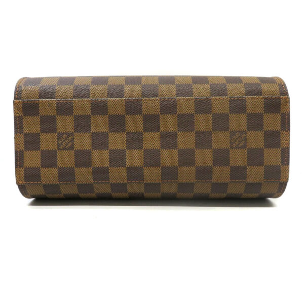 h2205176 4 Louis Vuitton Triana Damier Ebene Handbag Brown