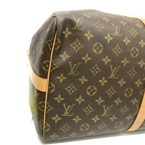 h2205594 5 Louis Vuitton Keepall Bandouliere 55 Monogram Bag Brown