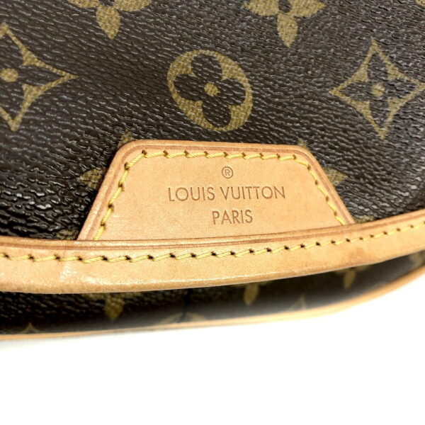 h2205785 13 Louis Vuitton Menilmontant MM Monogram Shoulder Bag Brown